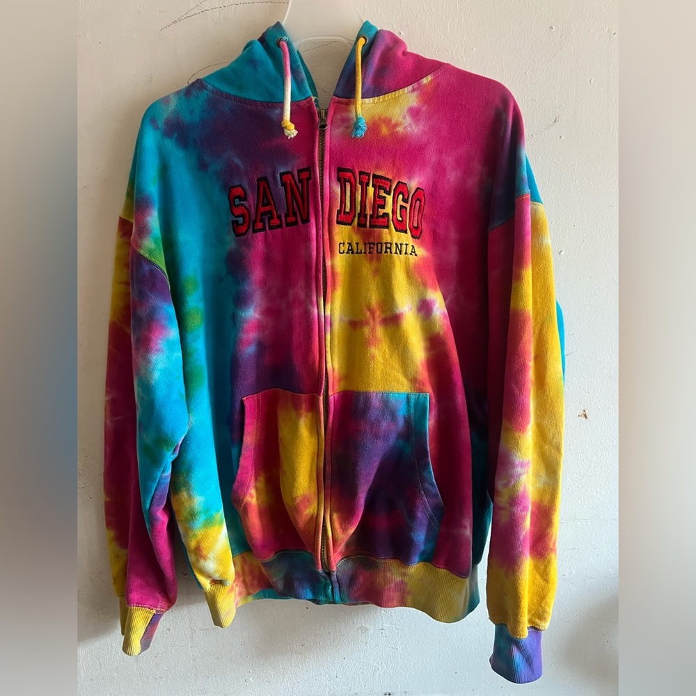 Colorful Tie-Dye Hoodie